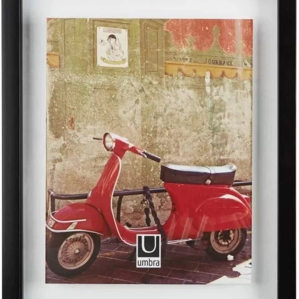 Umbra Document Frame 13x16 inch Modern Picture Designed to Display 11X14 Black